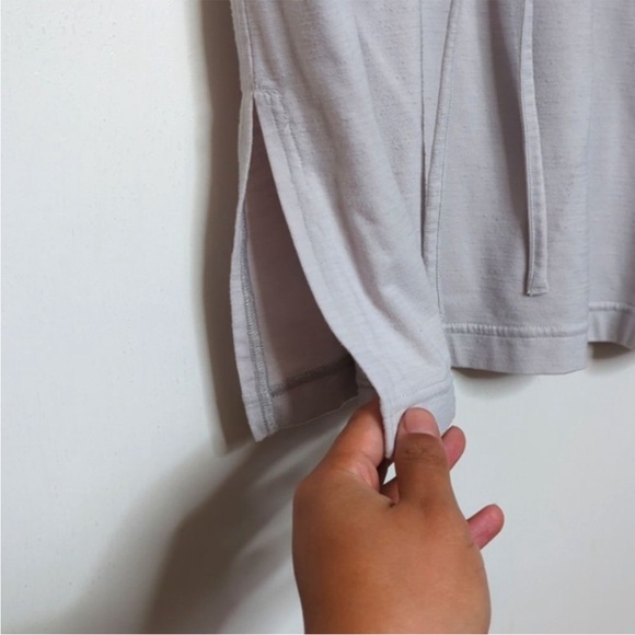 Lululemon RARE Layer Up Convertible Open Side Dress Heathered Silver Spoon 8 - Picture 7 of 8